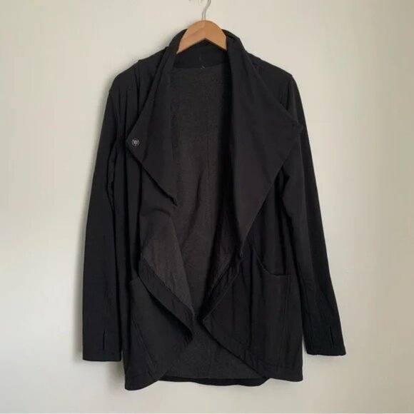 Lululemon Womens That’s A Wrap Cardigan Sweater Stretch French Terry Size 8 - Picture 9 of 11